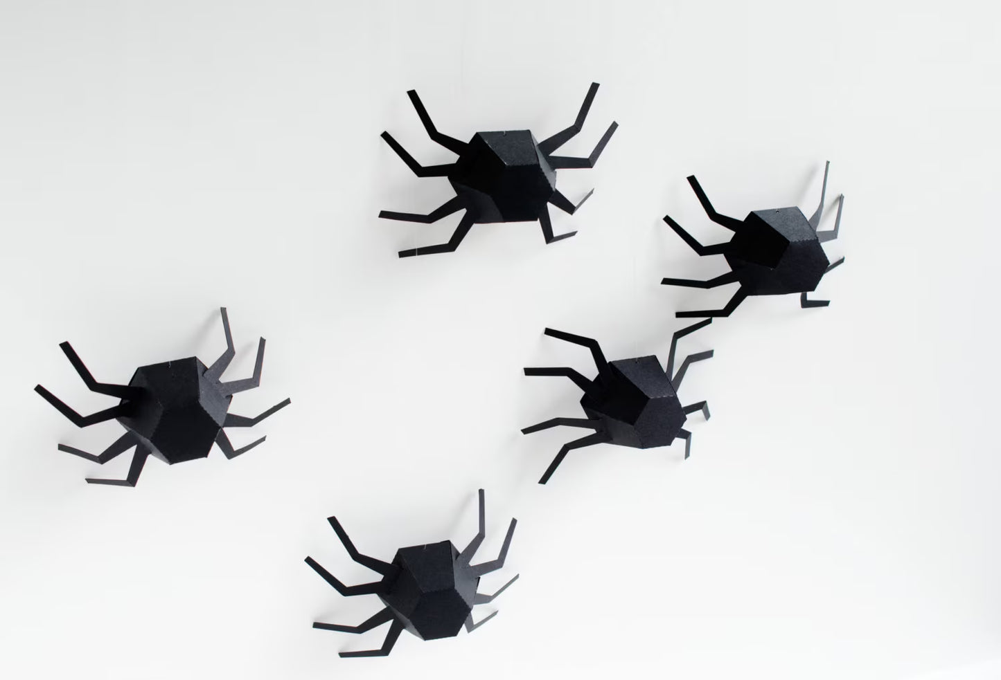Kit de araña geométrica para Halloween - Conjunto de 6