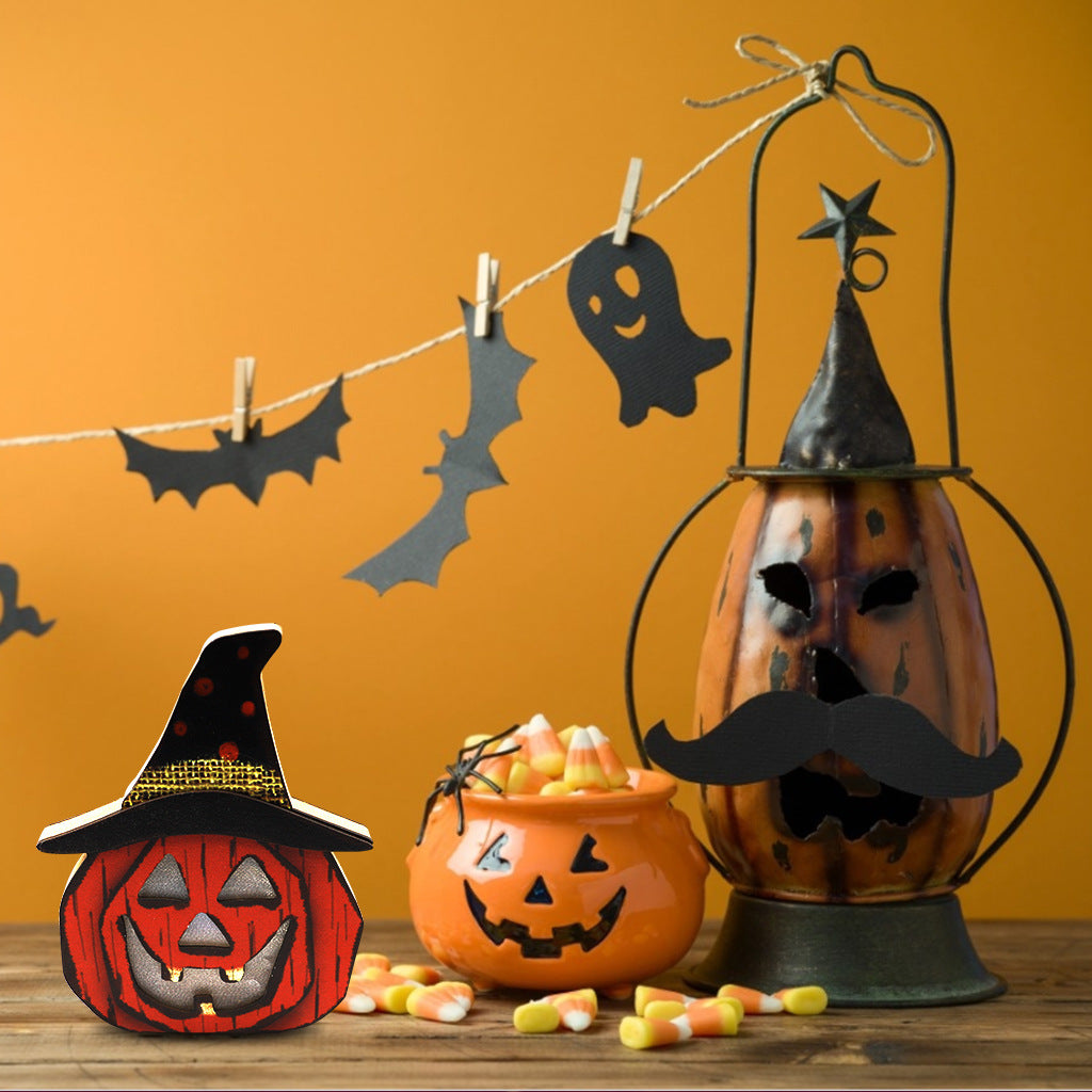 Lámparas creativas en madera para Halloween