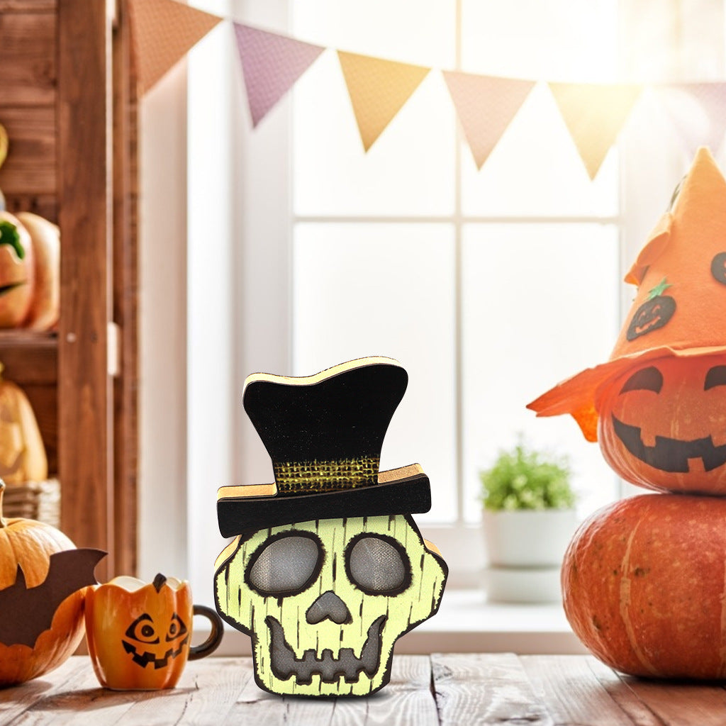  Lámparas creativas en madera para Halloween