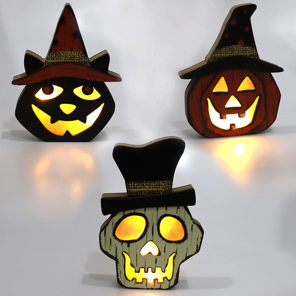  Lámparas creativas en madera para Halloween