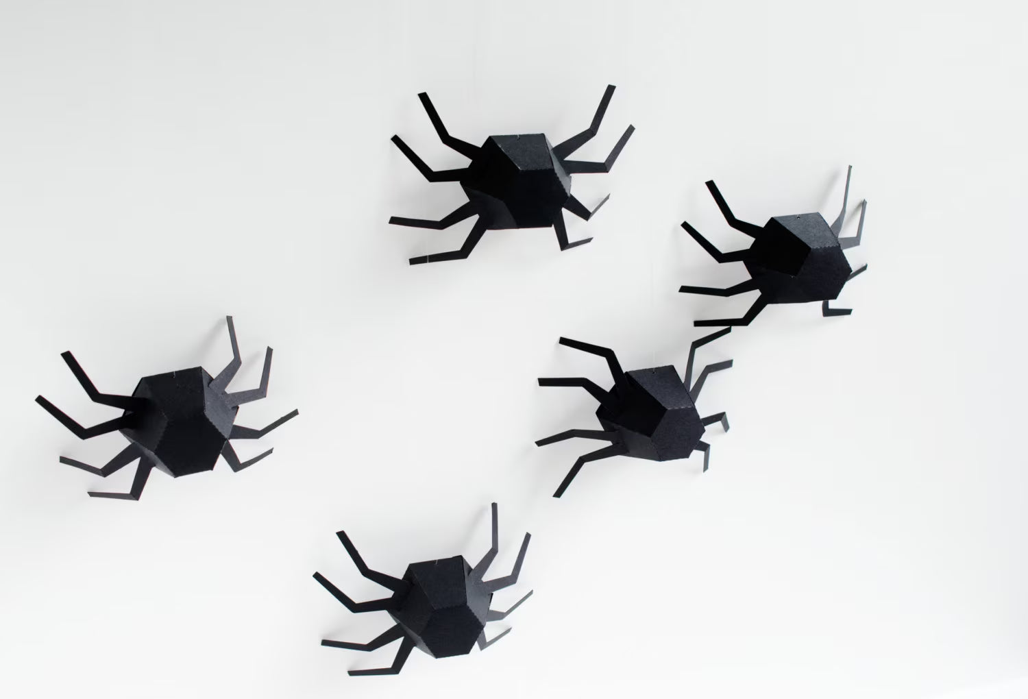 Kit de araña geométrica para Halloween - Conjunto de 6