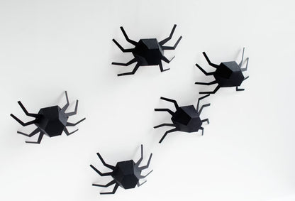 Kit de araña geométrica para Halloween - Conjunto de 6
