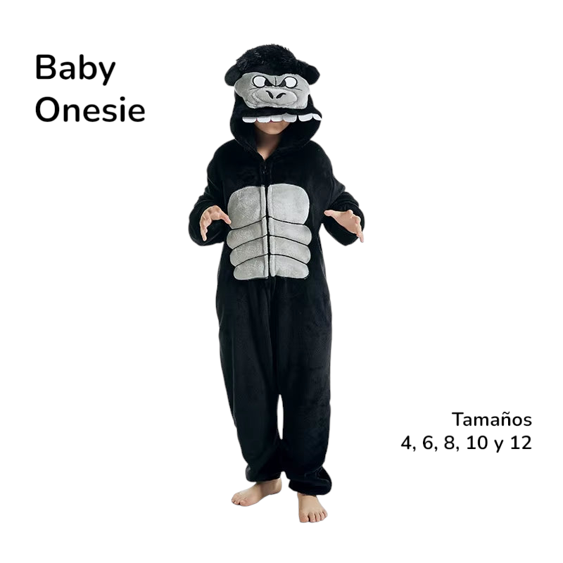 Pijama Kigurumi de animal para niños, mameluco de lana de cuerpo entero, ropa de dormir y disfraz de cosplay para Halloween