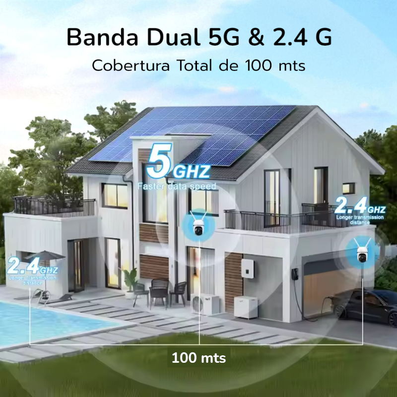 Mini cámara CCTV wifi PTZ de 3 MP de WESECUU