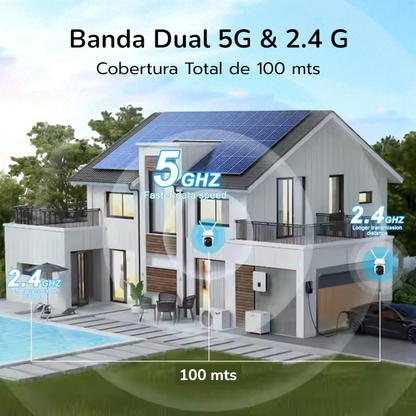 Mini cámara CCTV wifi PTZ de 3 MP de WESECUU