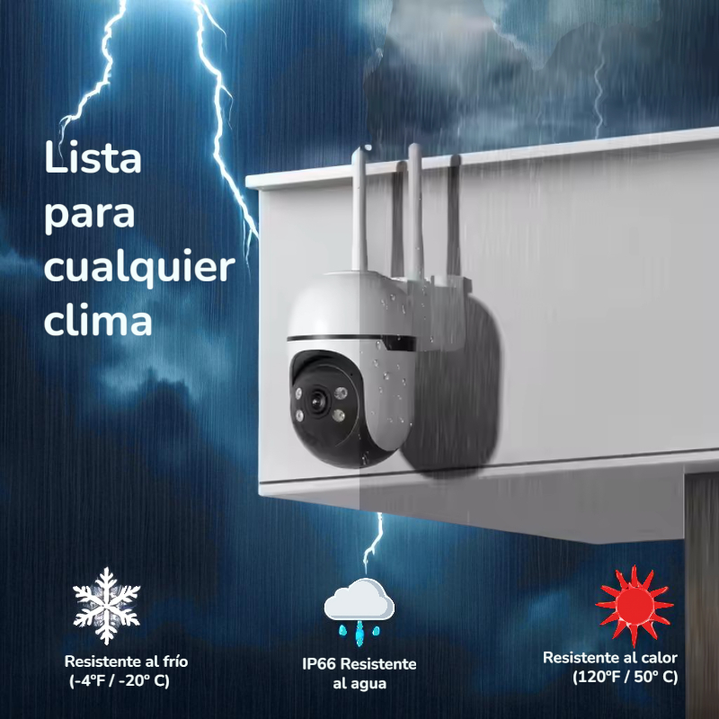 Mini cámara CCTV wifi PTZ de 3 MP de WESECUU