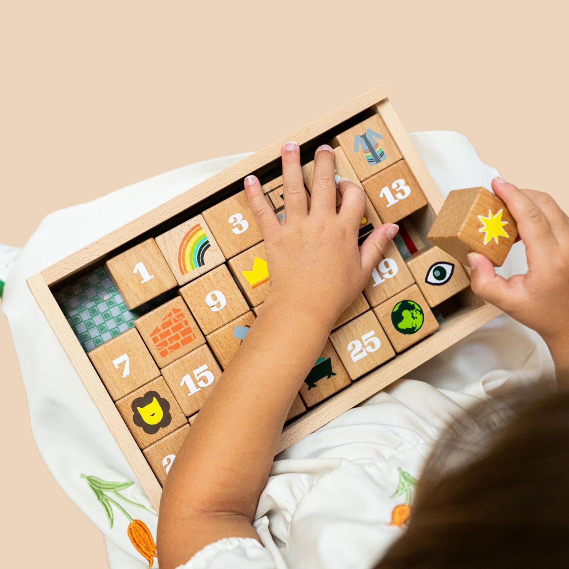 El juego de bloques de adviento Traditions